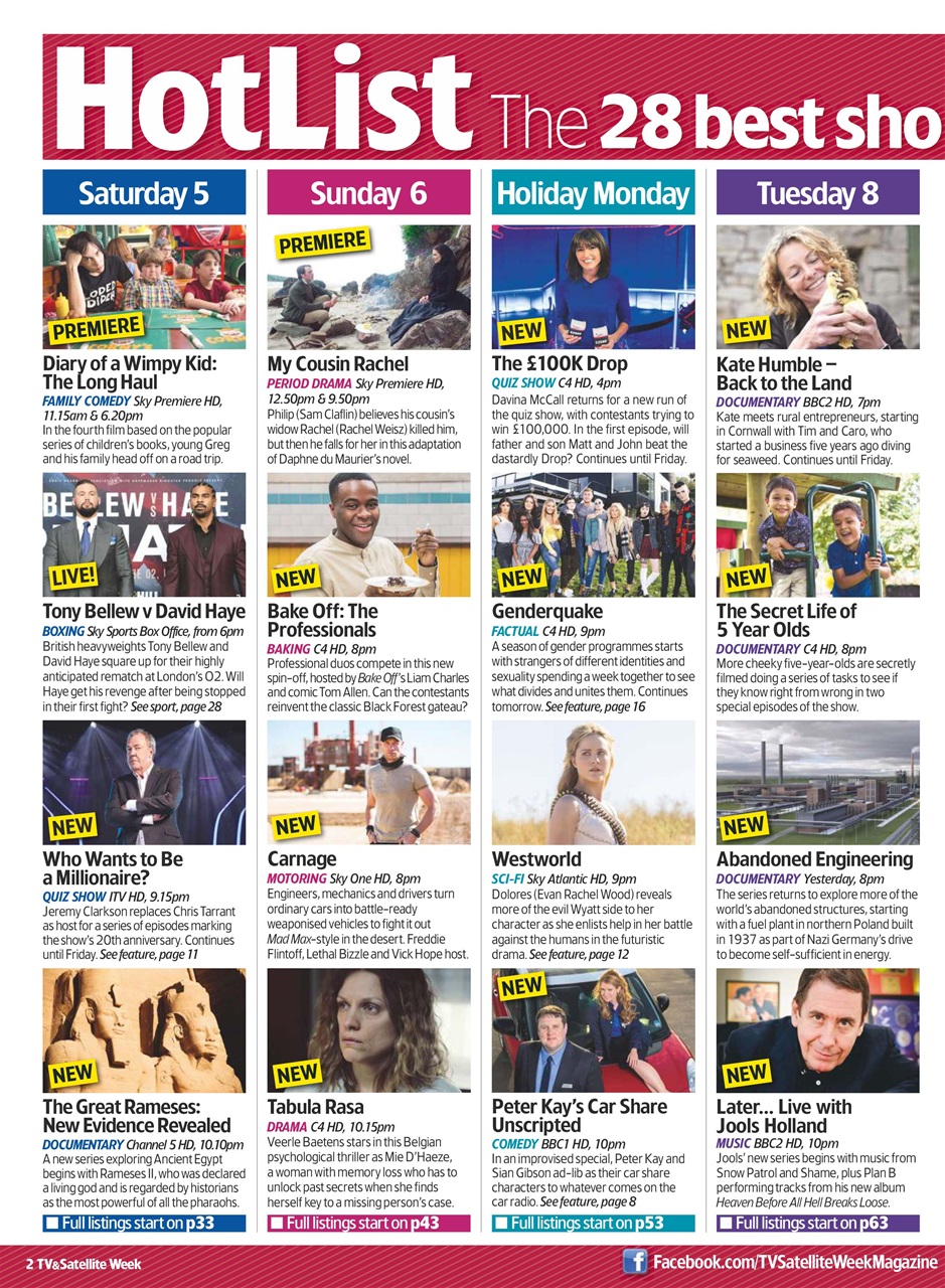 TV & Satellite Week Preview Pages