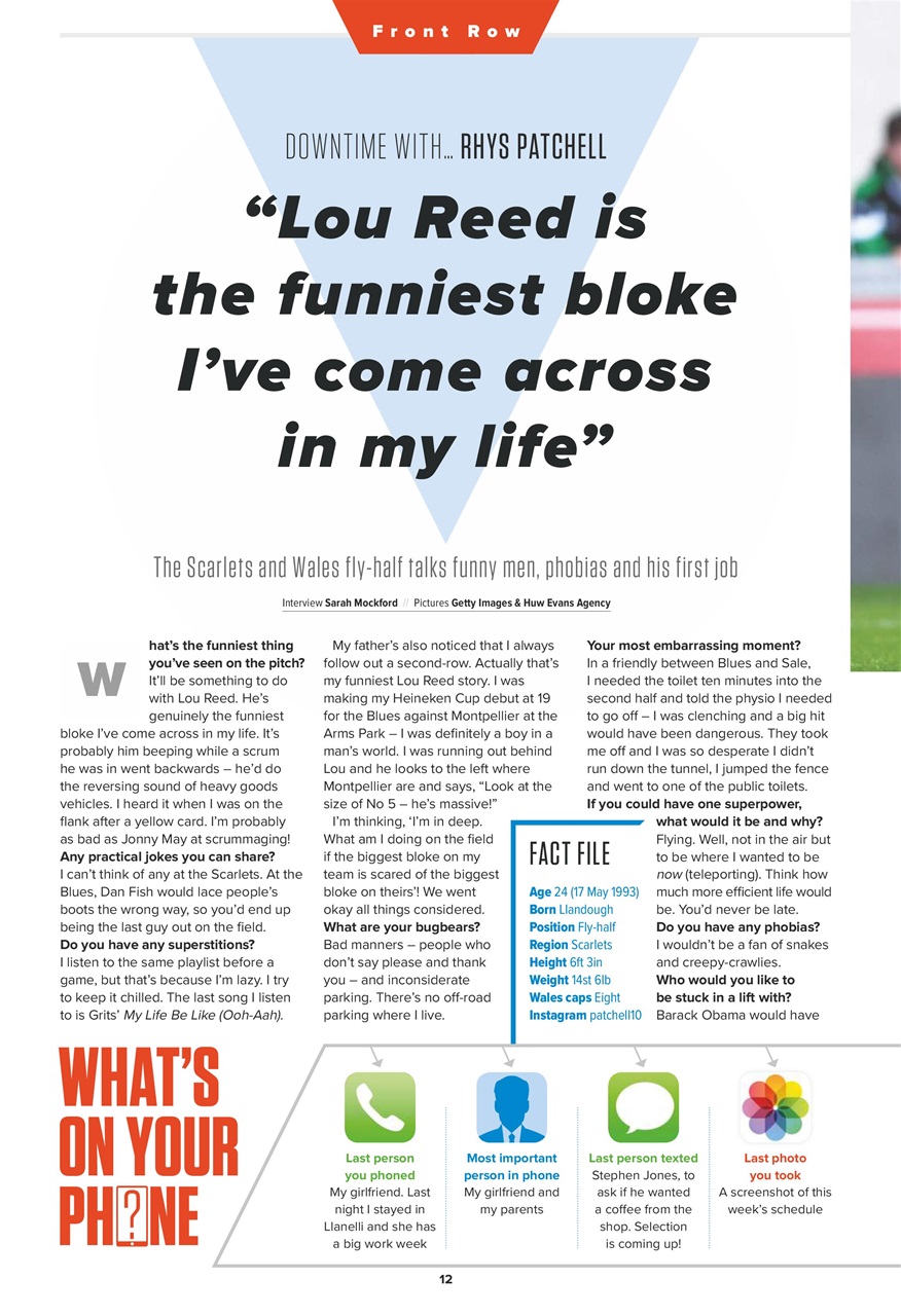 Rugby World Preview Pages