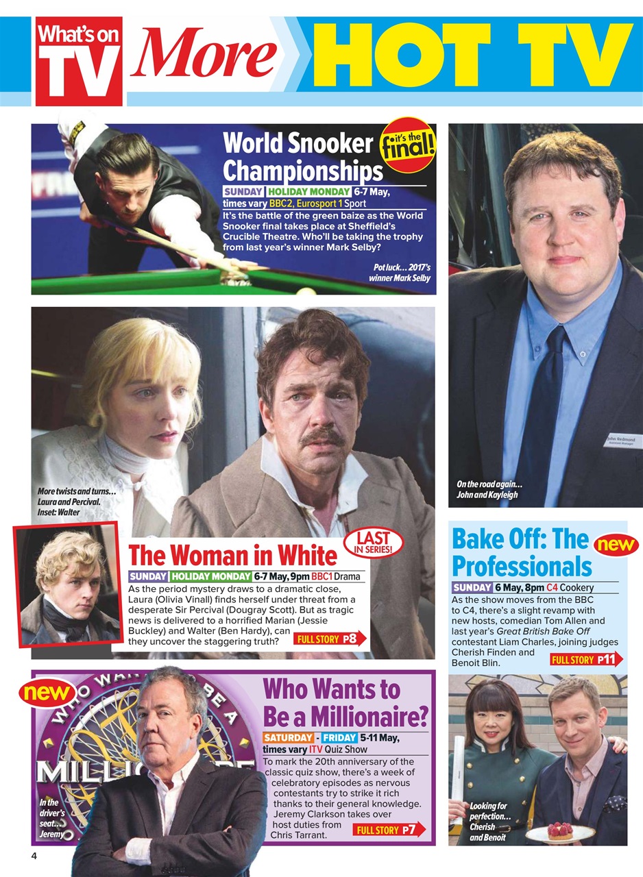 What's on TV Preview Pages