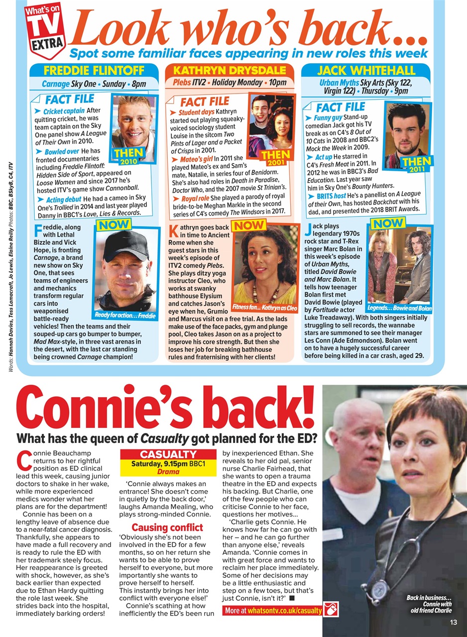 What's on TV Preview Pages
