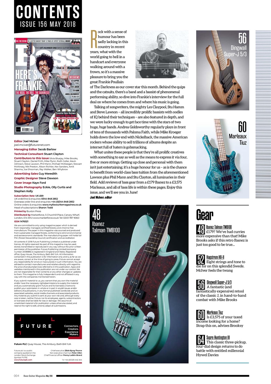 Bass Player UK Preview Pages