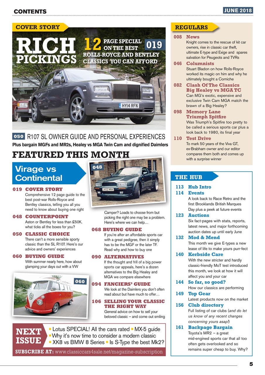 Classic Motoring Preview Pages