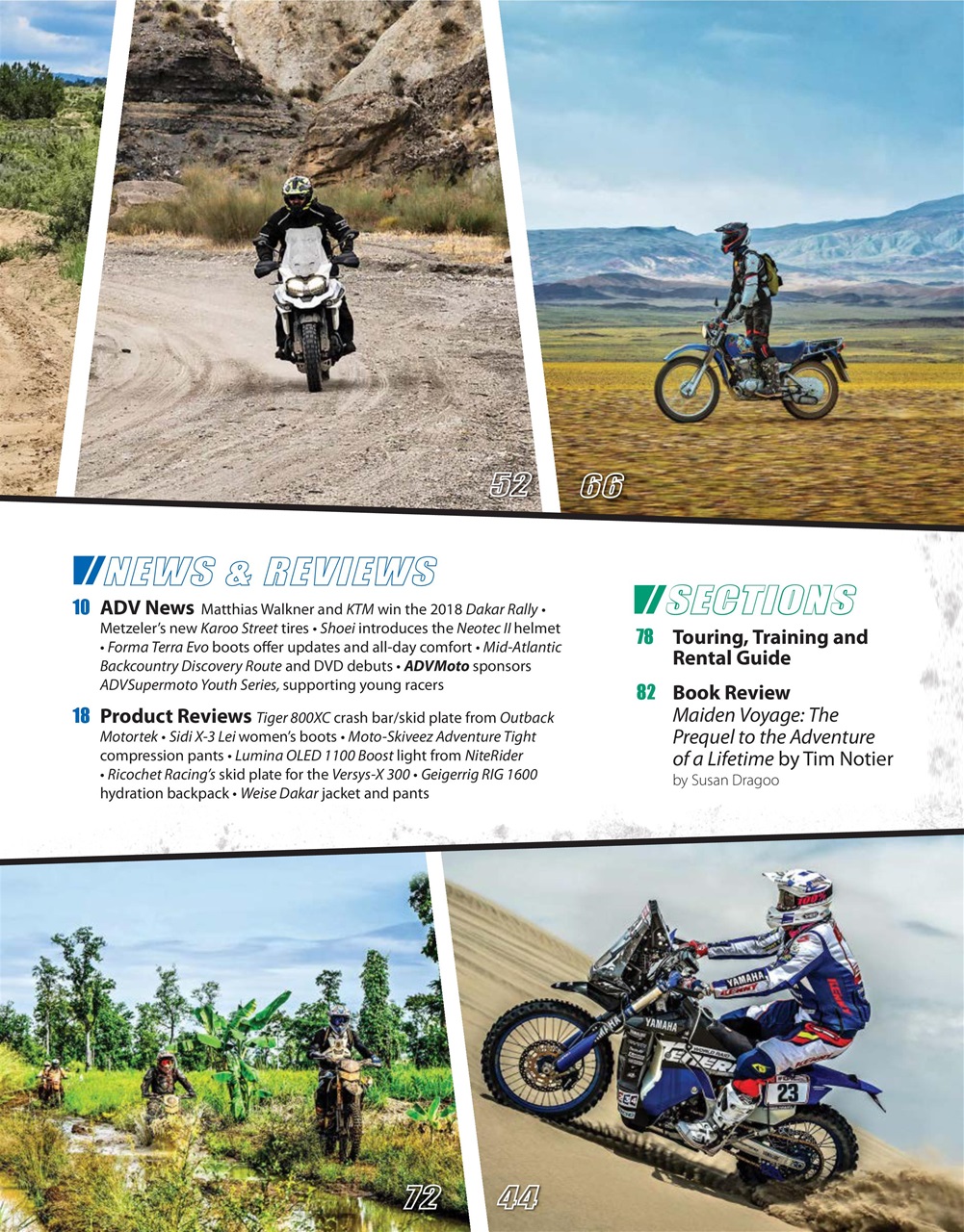 Adventure Motorcycle Preview Pages