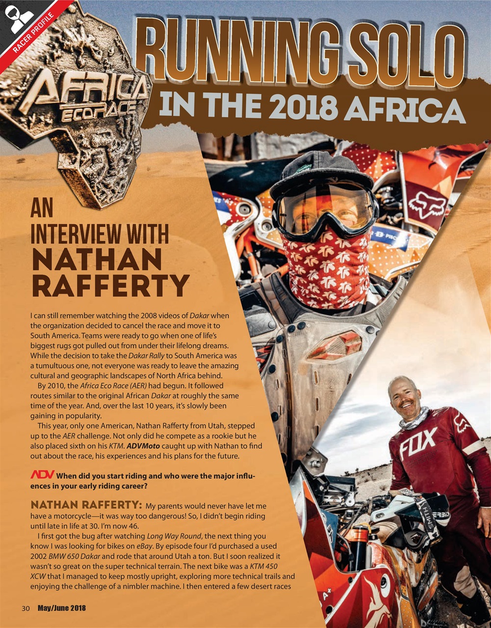 Adventure Motorcycle Preview Pages