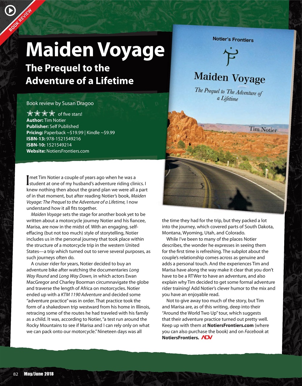 Adventure Motorcycle Preview Pages