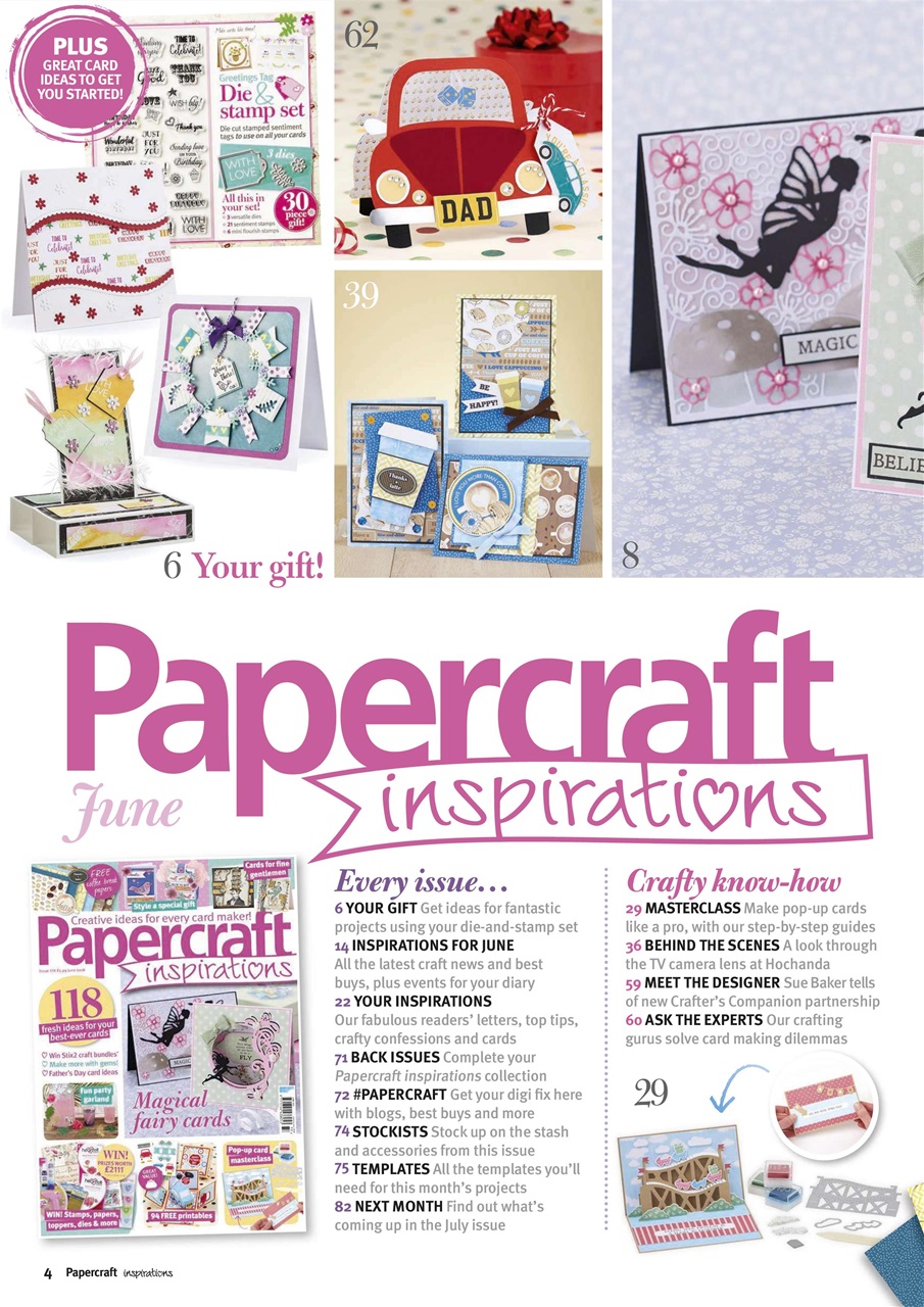 Papercraft Inspirations Preview Pages