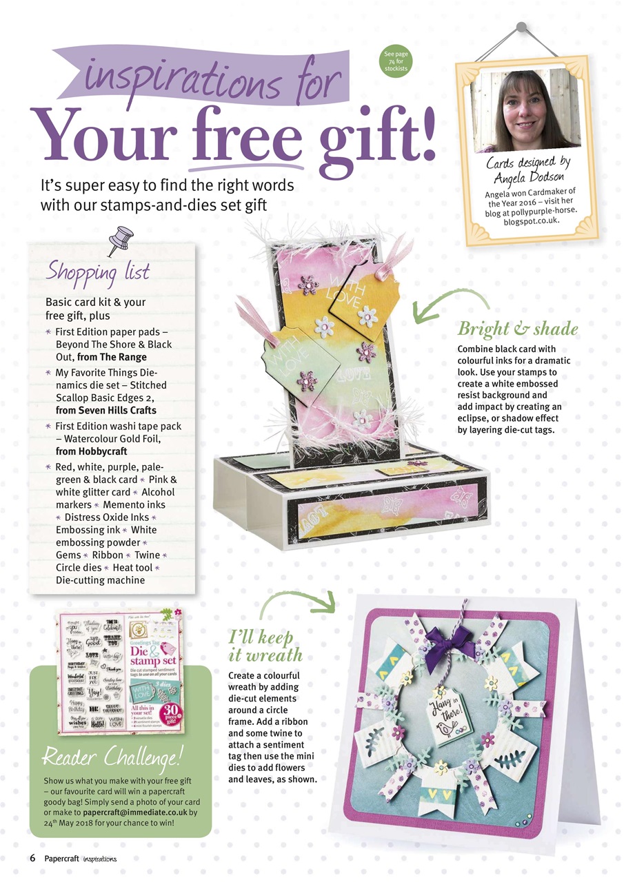 Papercraft Inspirations Preview Pages