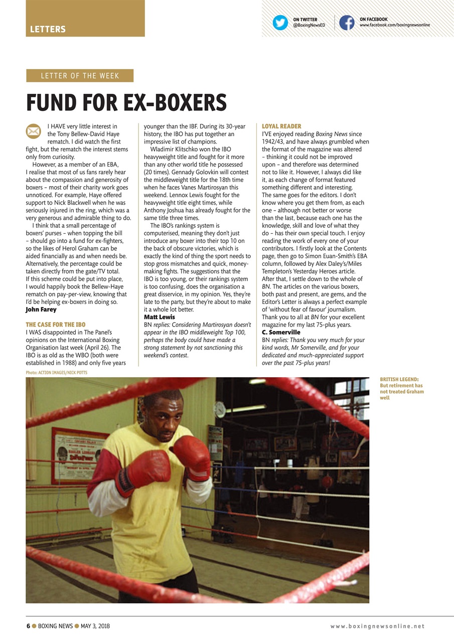 Boxing News Preview Pages