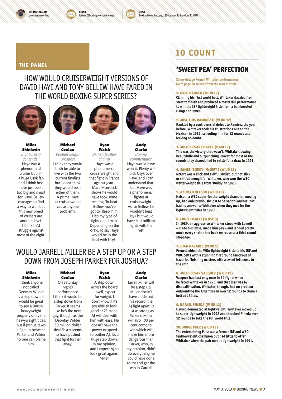 Boxing News Preview Pages