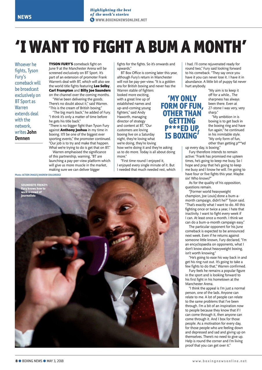 Boxing News Preview Pages