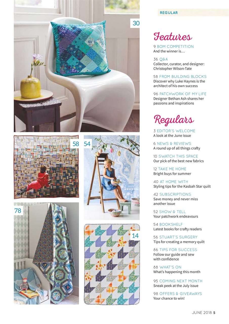 Popular Patchwork Magazine Preview Pages