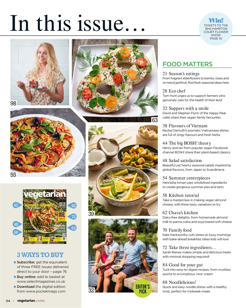 Vegetarian Living Preview Pages