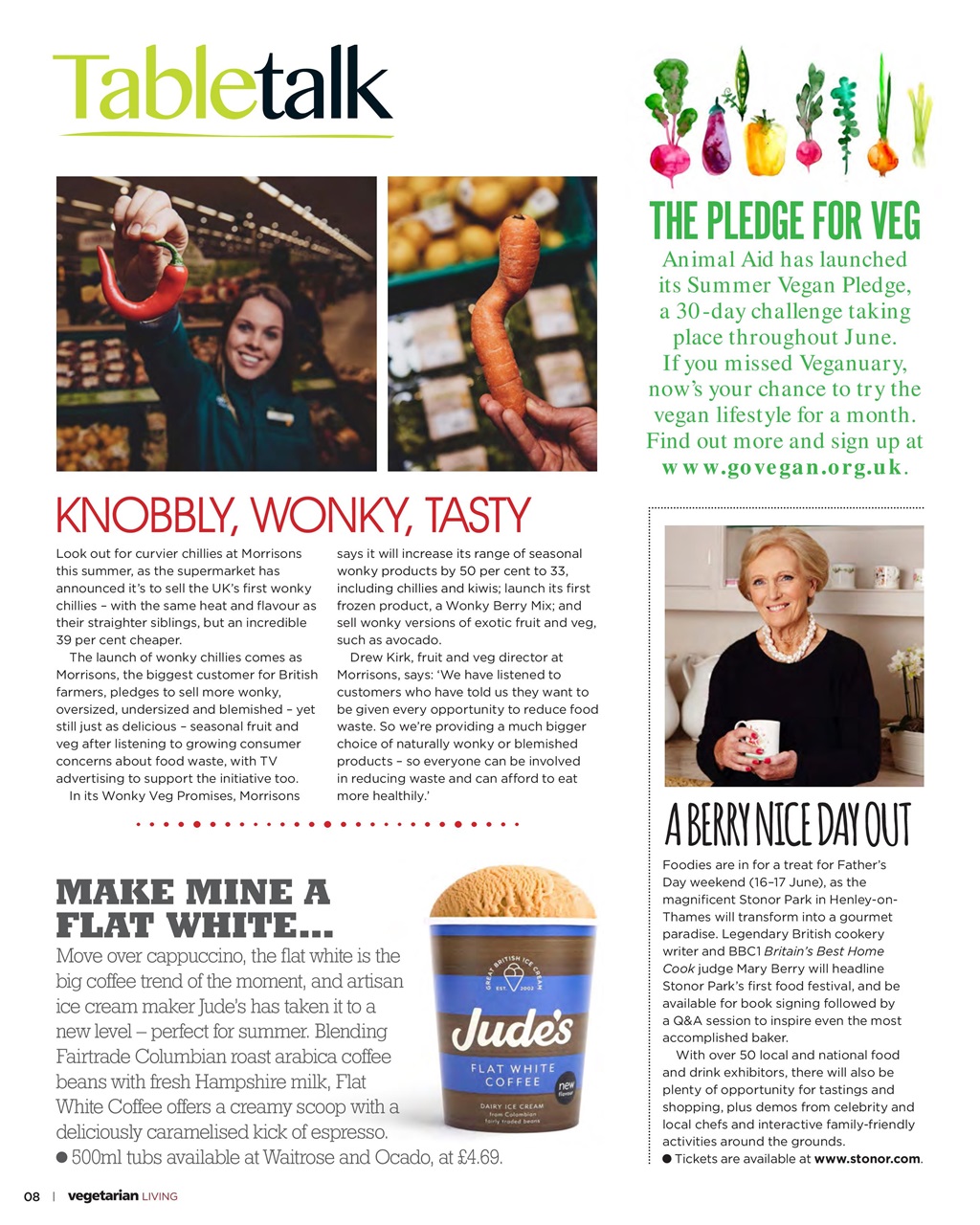 Vegetarian Living Preview Pages