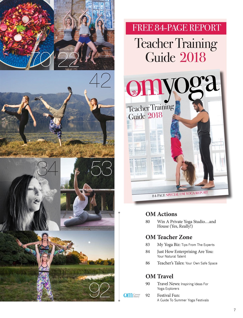 OM Yoga Magazine Preview Pages