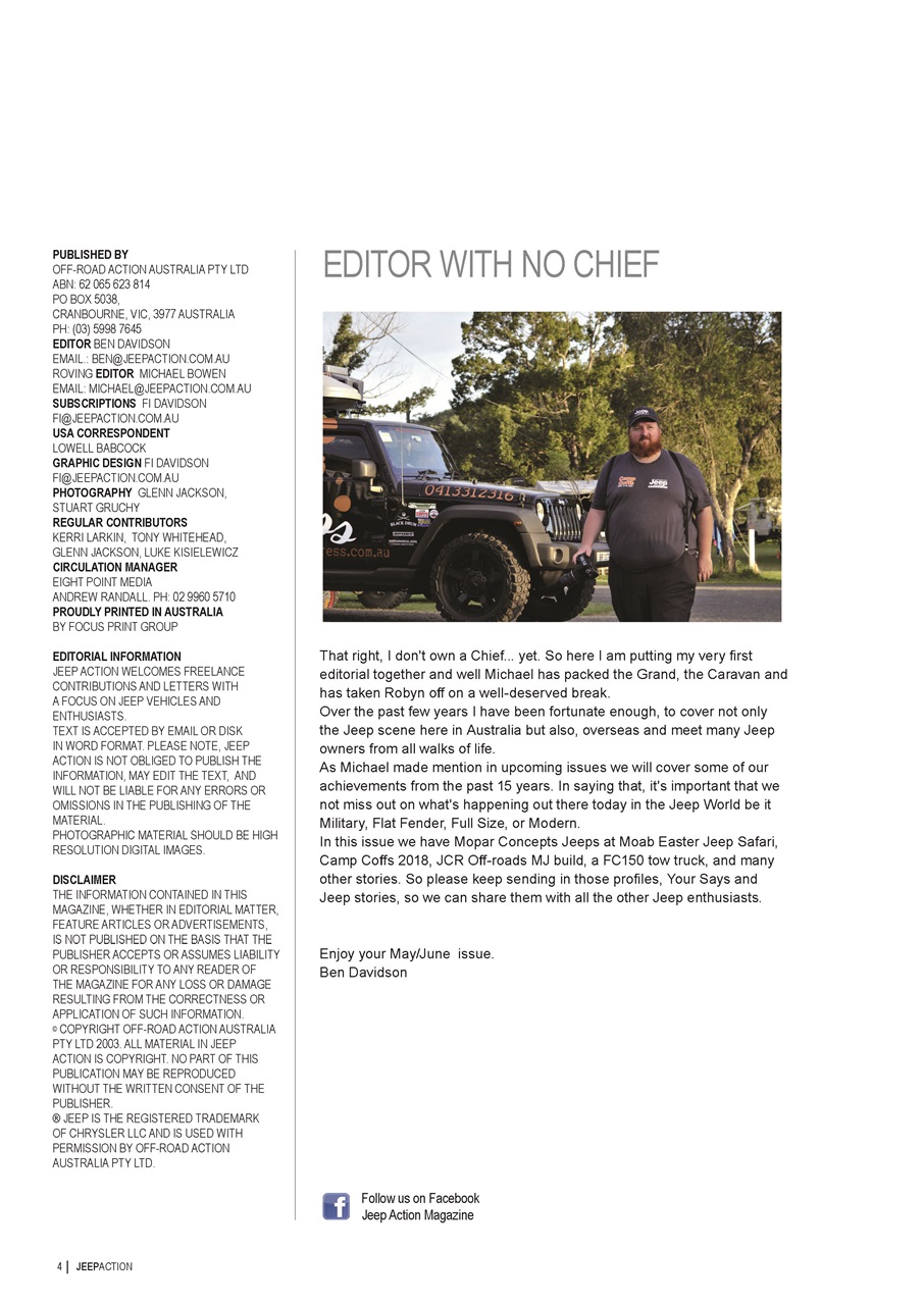 Jeep Action Preview Pages