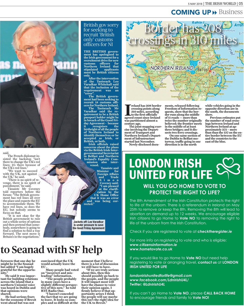 Irish World Preview Pages