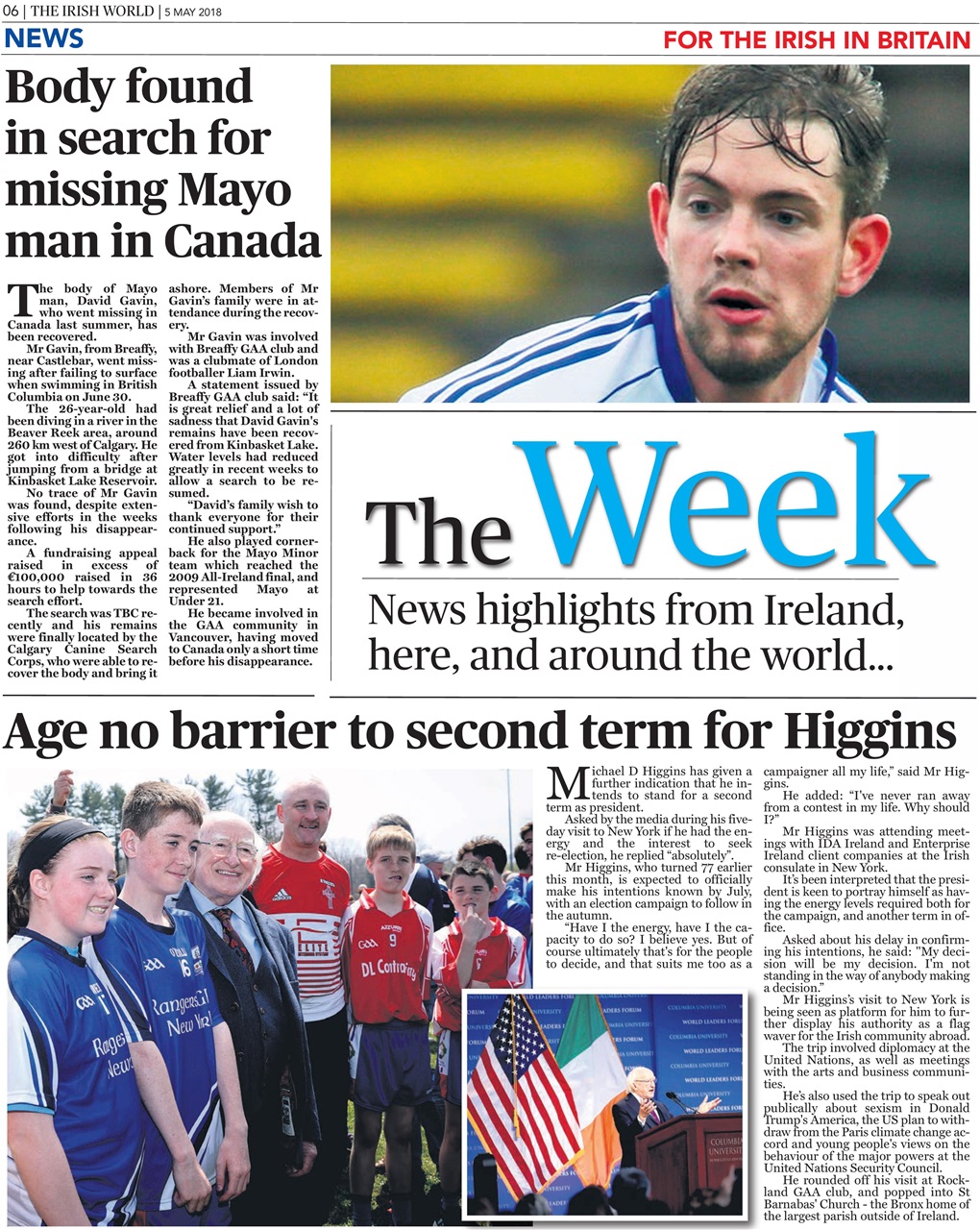 Irish World Preview Pages