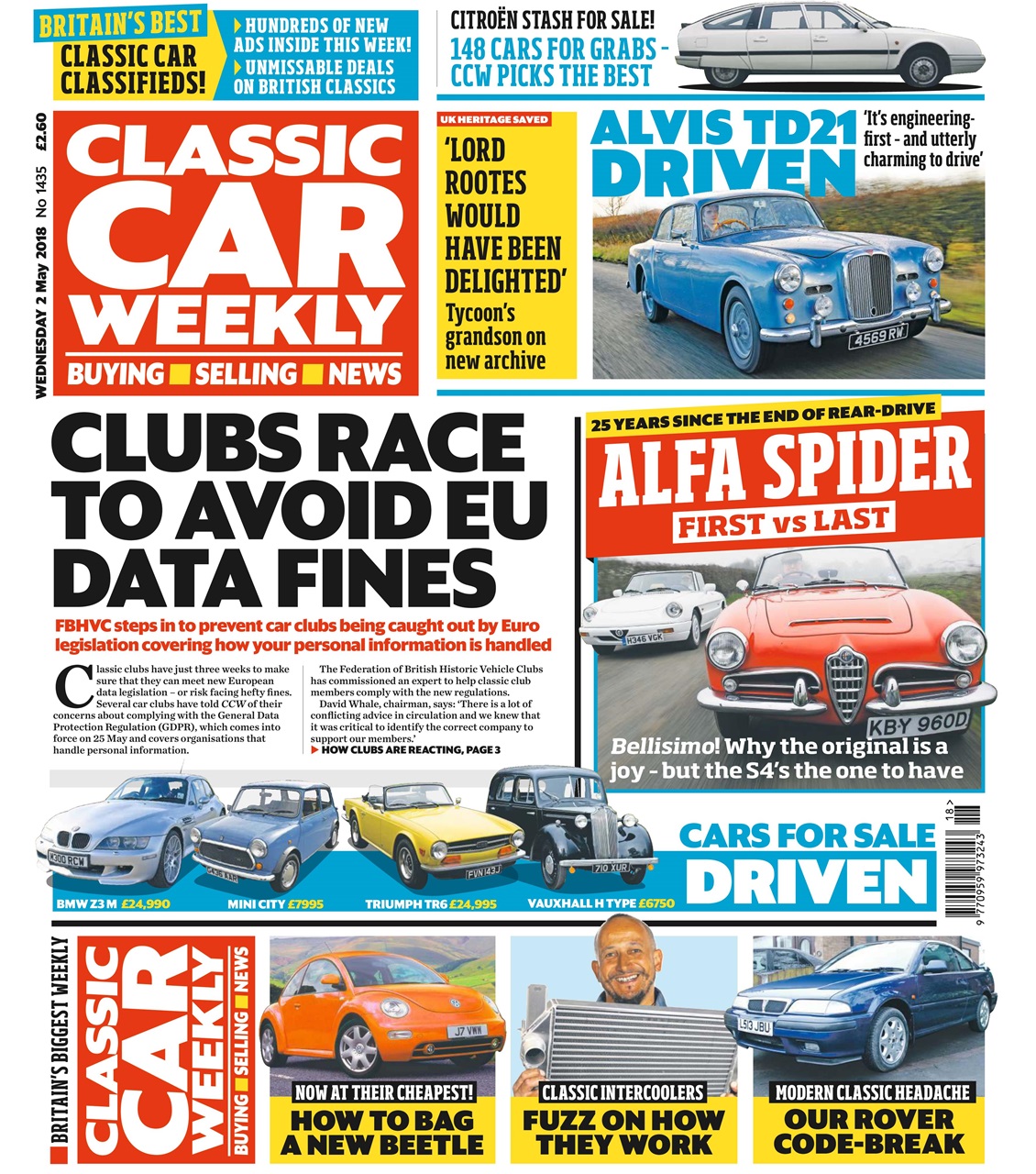Classic Car Weekly Preview Pages