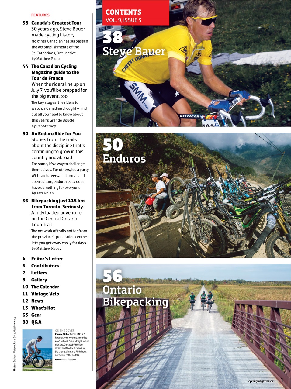 Canadian Cycling Magazine Preview Pages