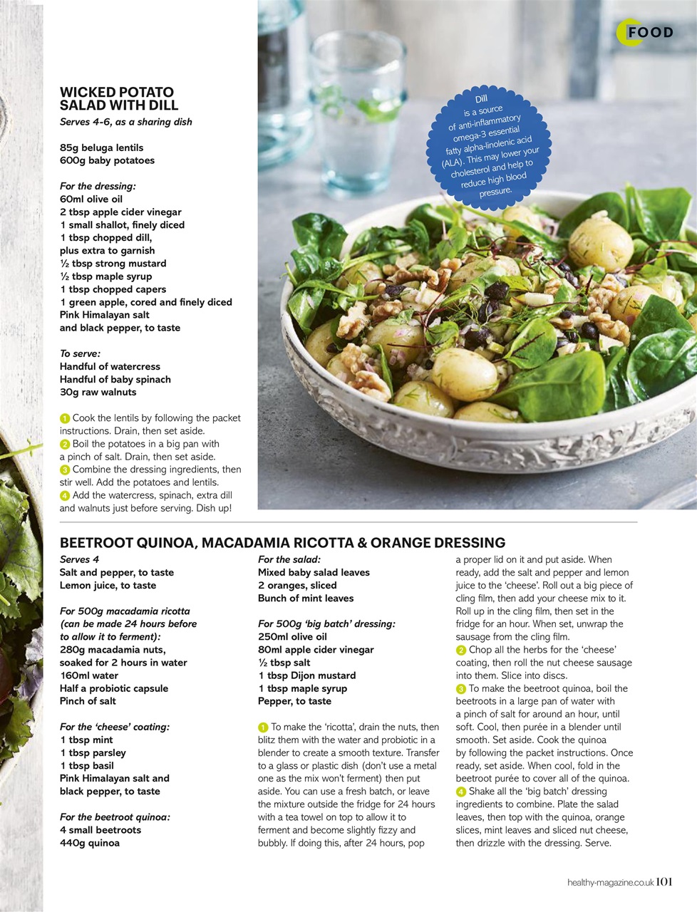 Healthy Magazine Preview Pages
