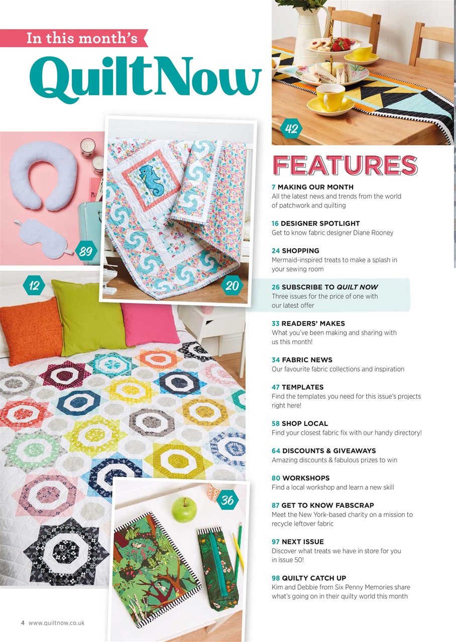 Quilt Now Preview Pages