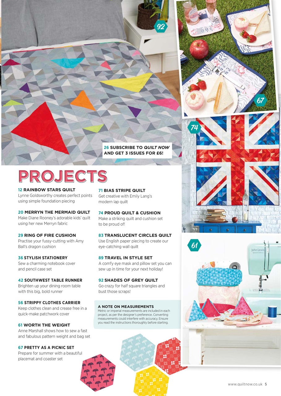 Quilt Now Preview Pages