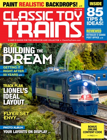 Classic Toy Trains issue july 2018
