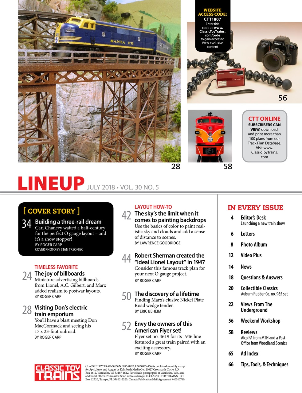 Classic Toy Trains Preview Pages