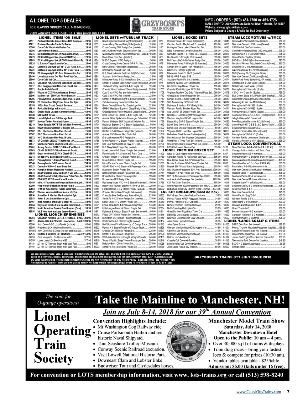 Classic Toy Trains Preview Pages