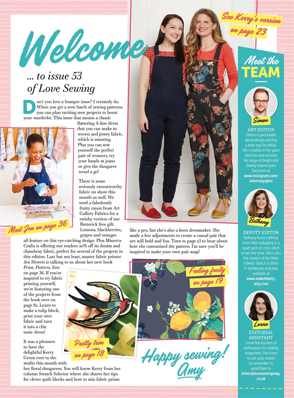 Love Sewing Preview Pages