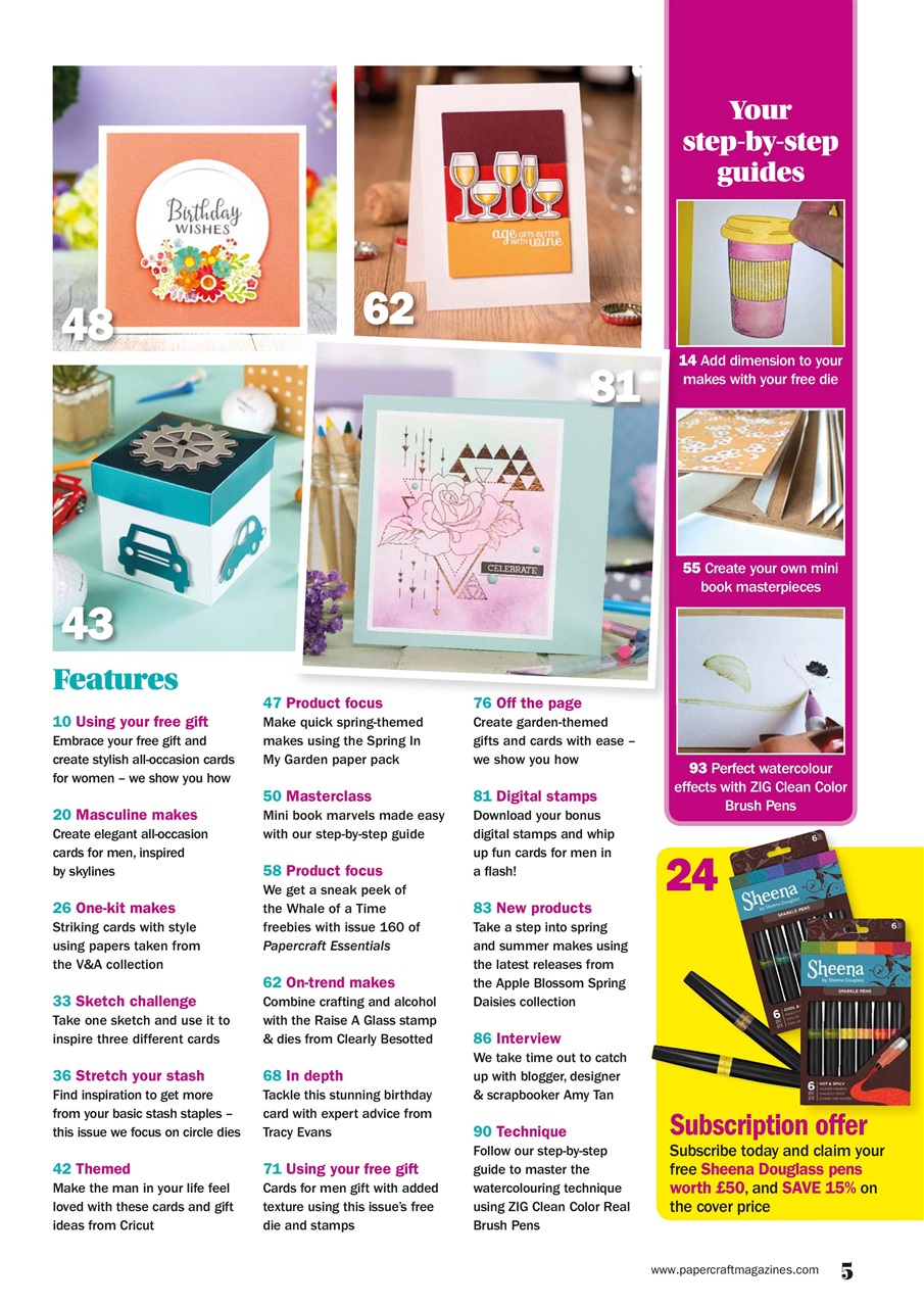 Simply Cards & Papercraft Preview Pages