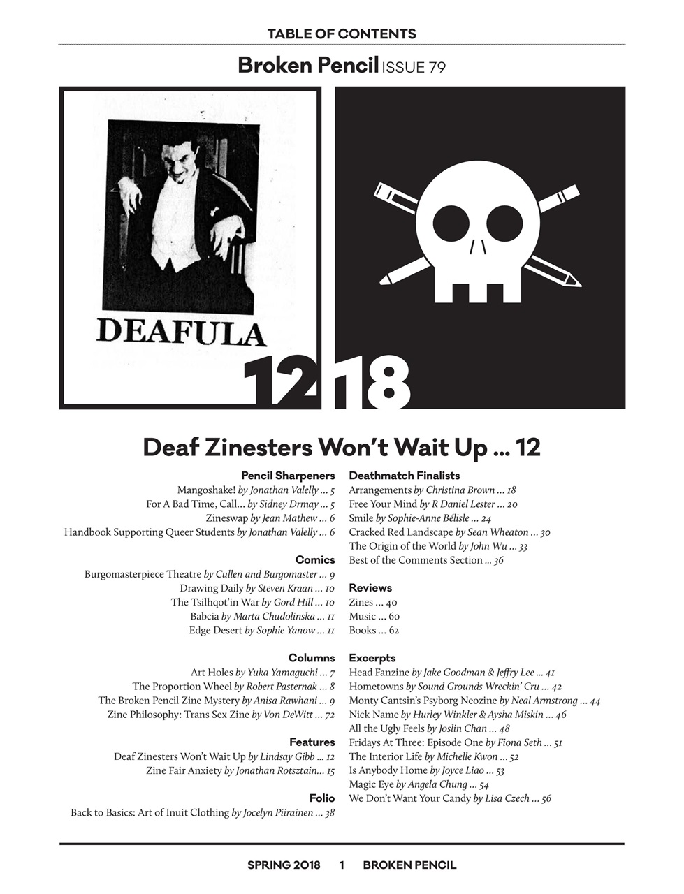 Broken Pencil Preview Pages