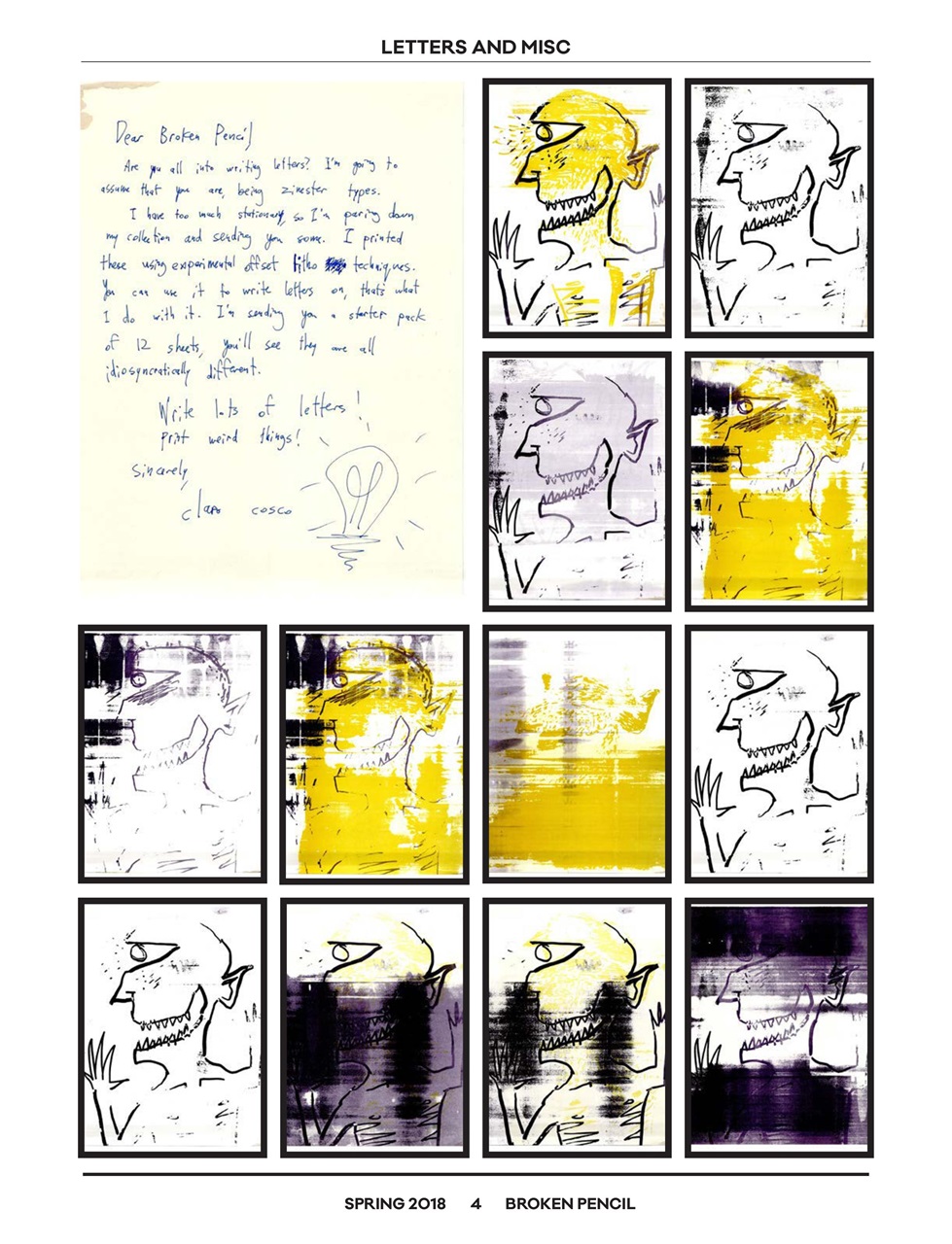 Broken Pencil Preview Pages