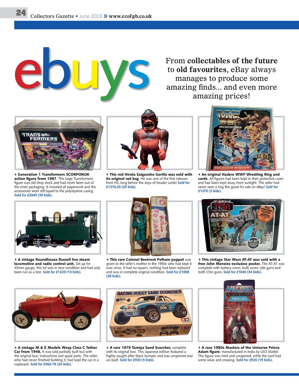 Collectors Gazette Preview Pages