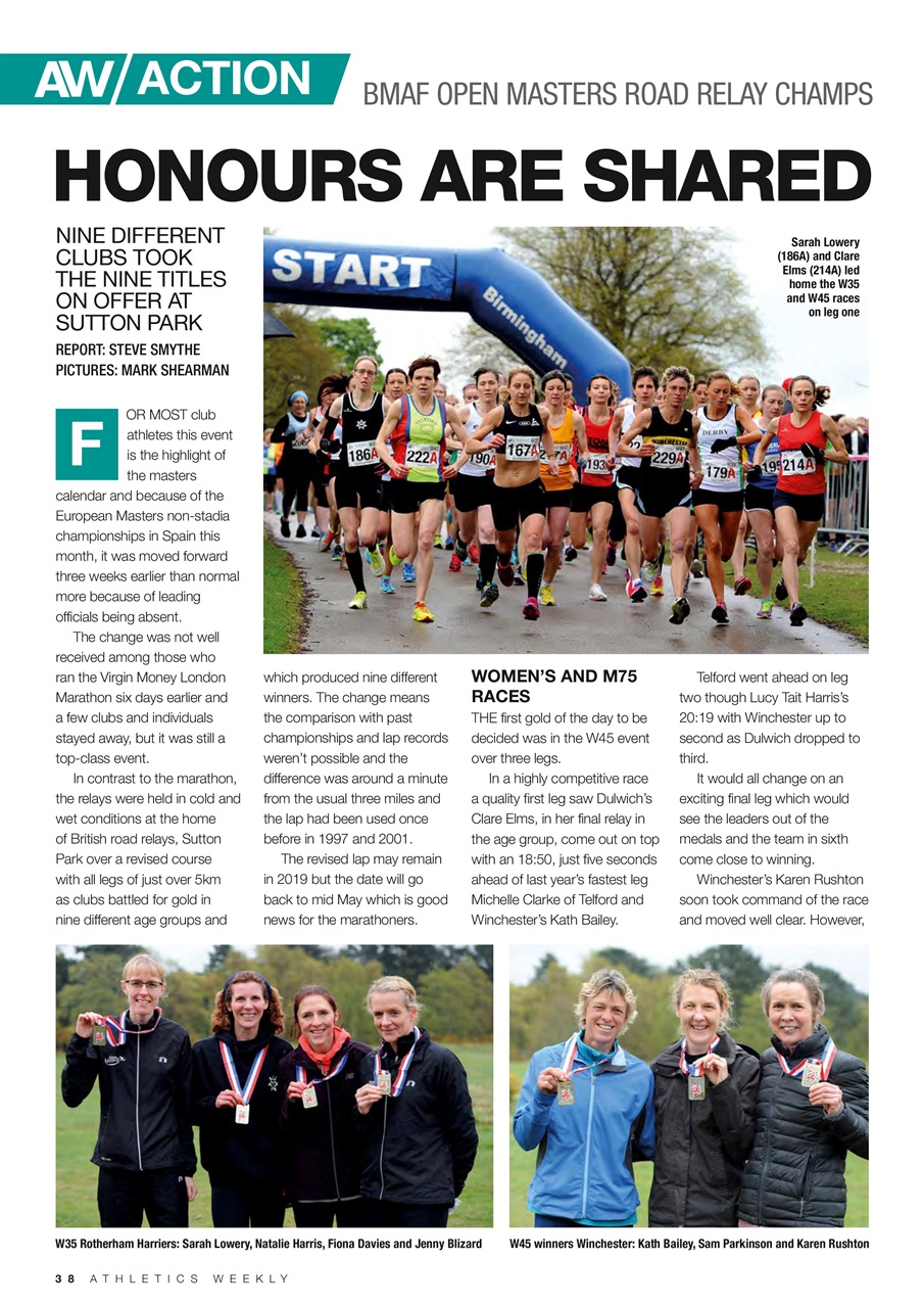 AW – Athletics Weekly Magazine Preview Pages