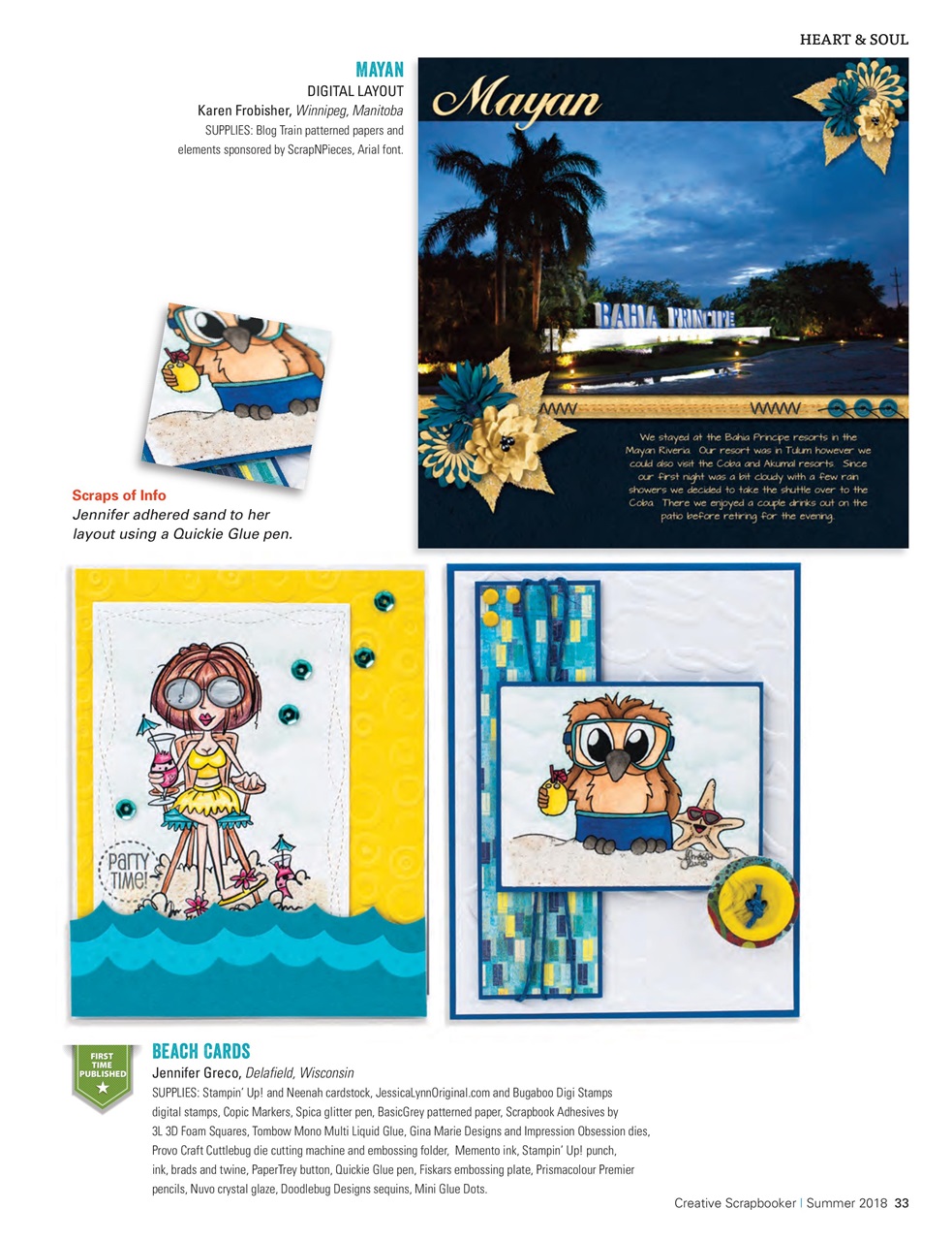 Creative Scrapbooker Preview Pages