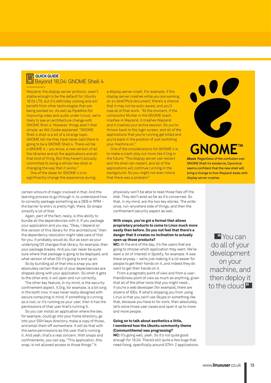 Linux User and Developer Preview Pages