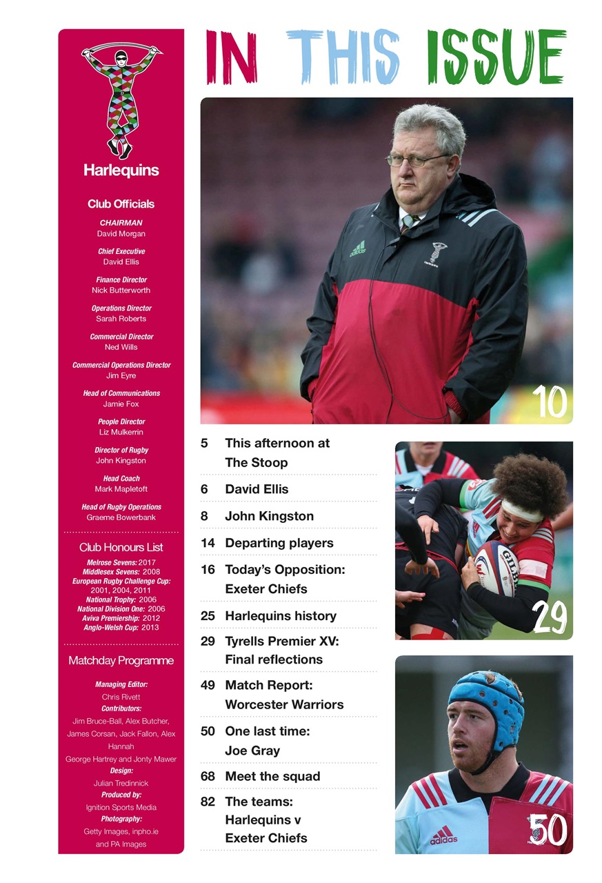 Harlequins Preview Pages