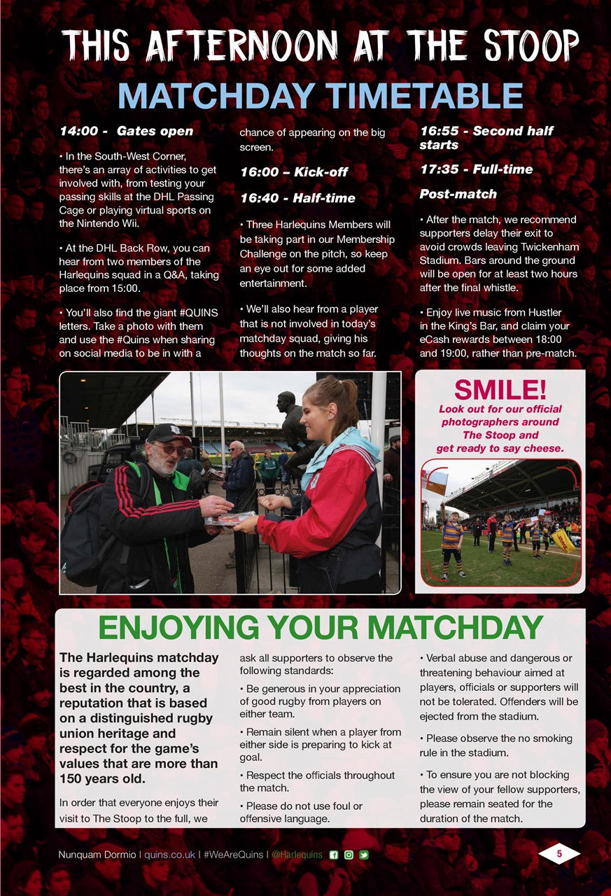 Harlequins Preview Pages