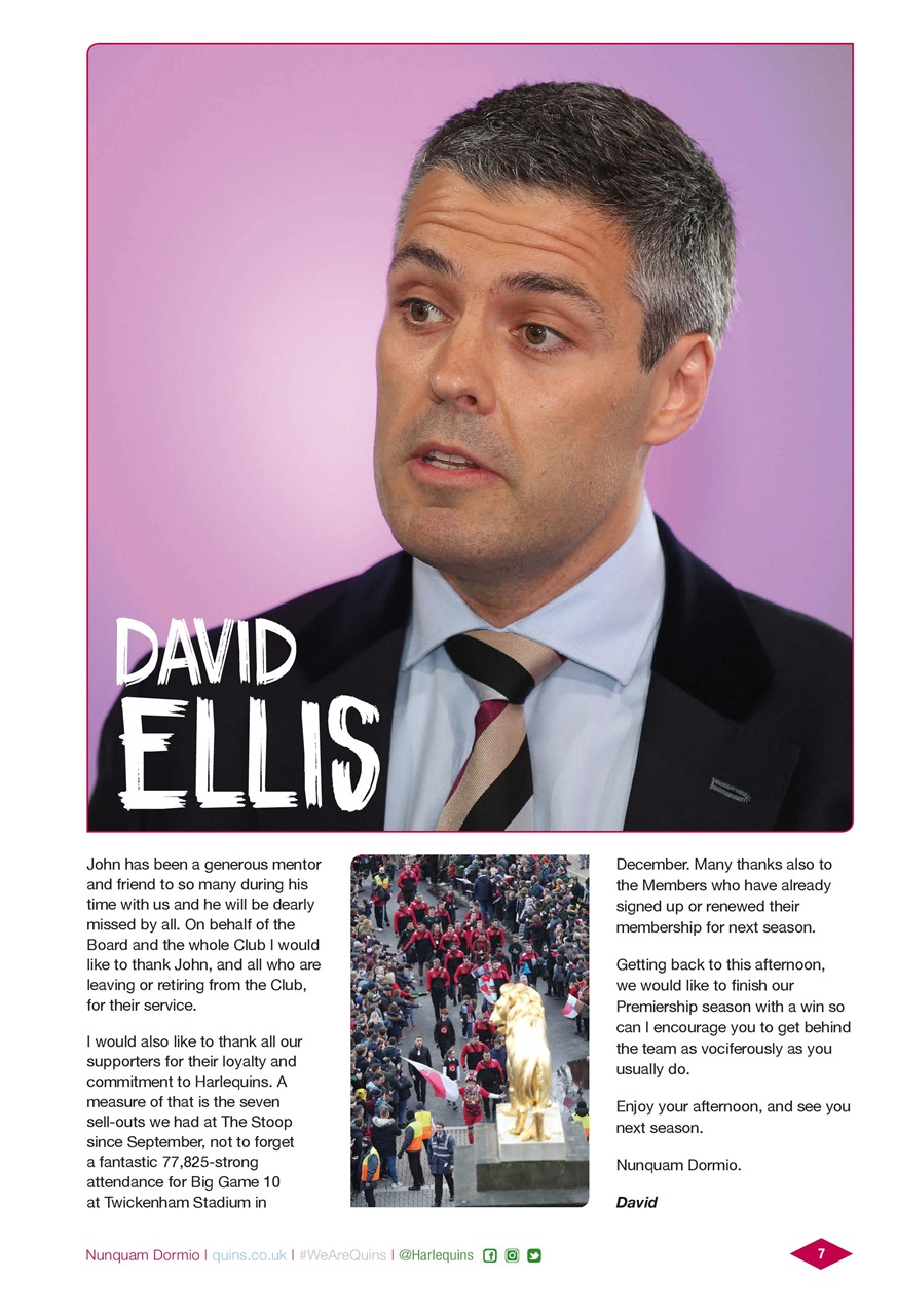 Harlequins Preview Pages