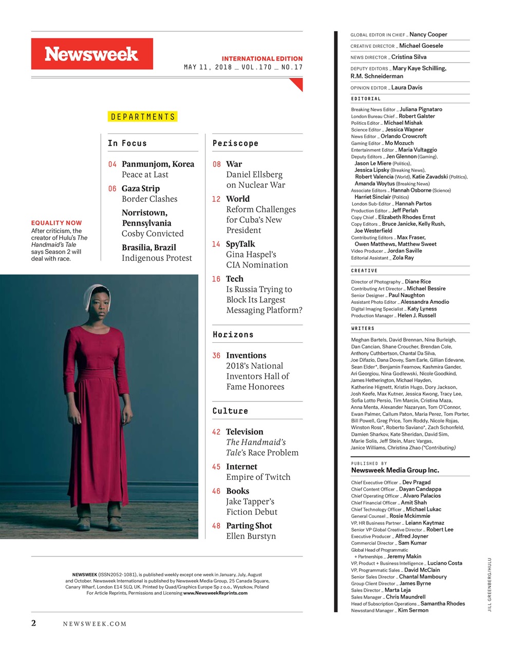 Newsweek International Preview Pages