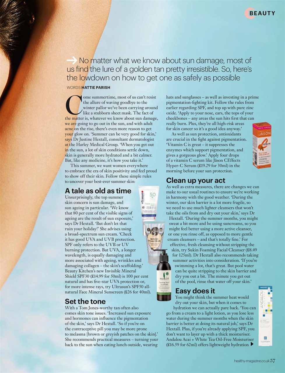 Healthy Magazine Preview Pages