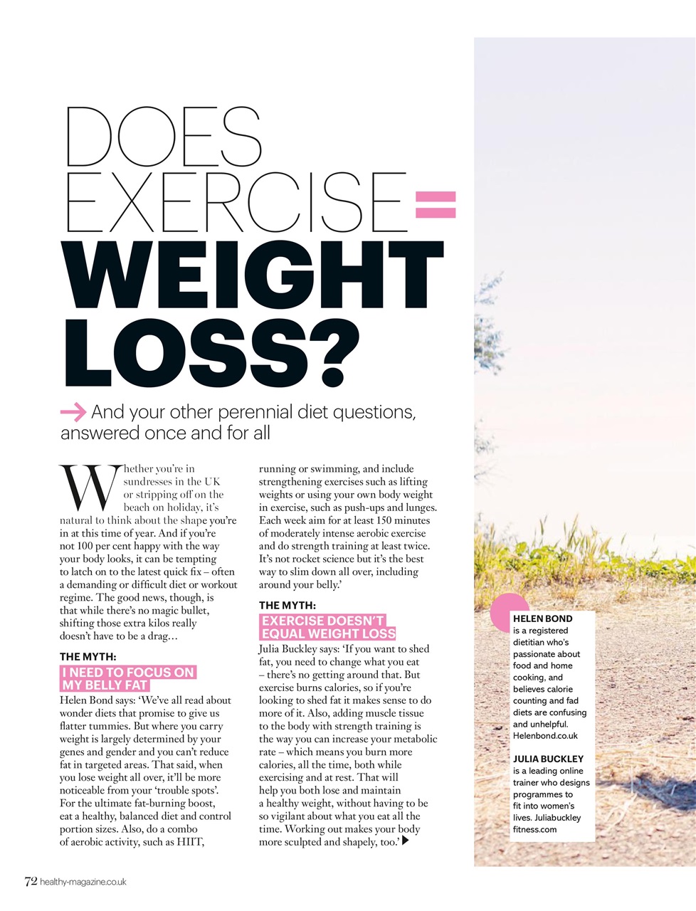 Healthy Magazine Preview Pages