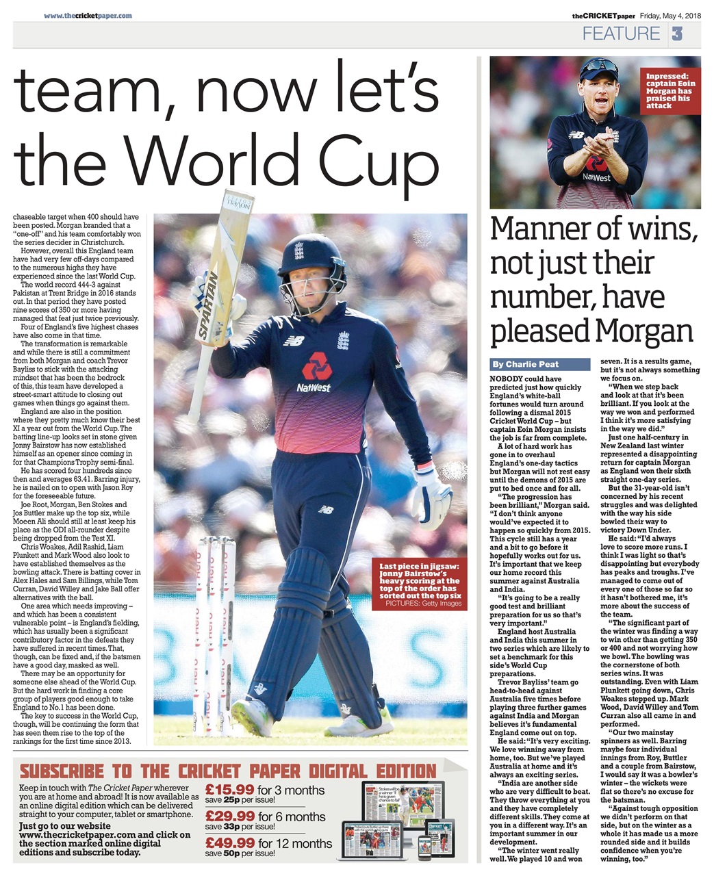 The Cricket Paper Preview Pages