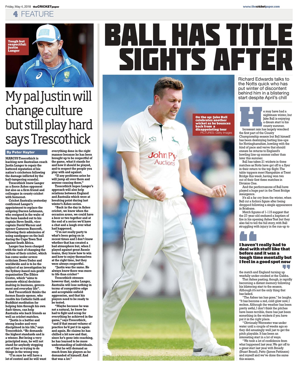 The Cricket Paper Preview Pages
