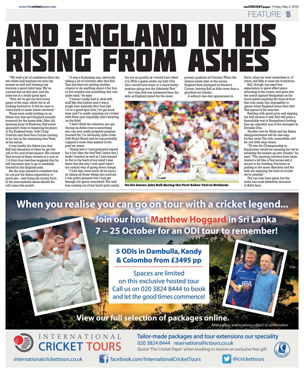 The Cricket Paper Preview Pages