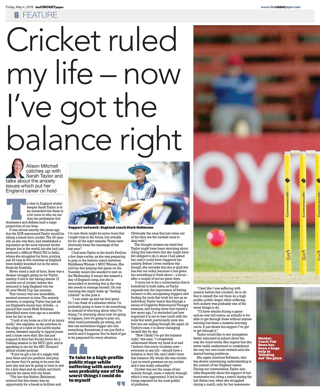 The Cricket Paper Preview Pages