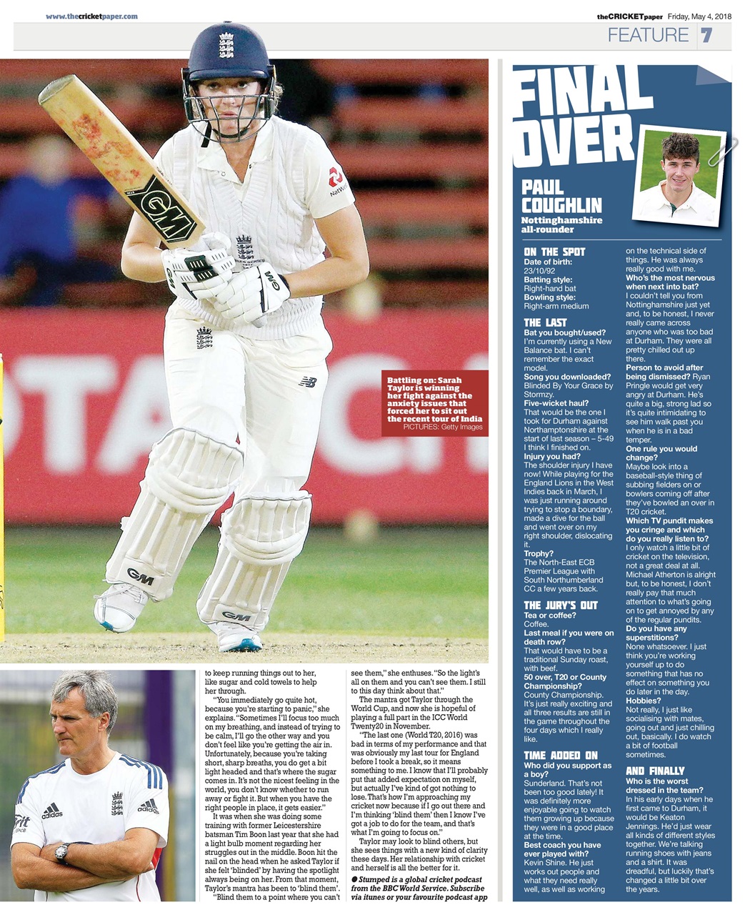 The Cricket Paper Preview Pages