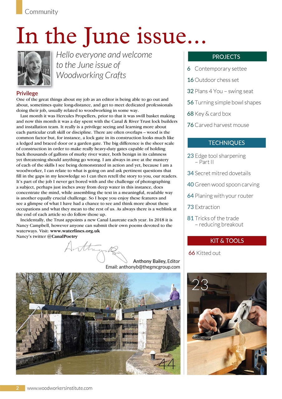 Woodworking Crafts Magazine Preview Pages