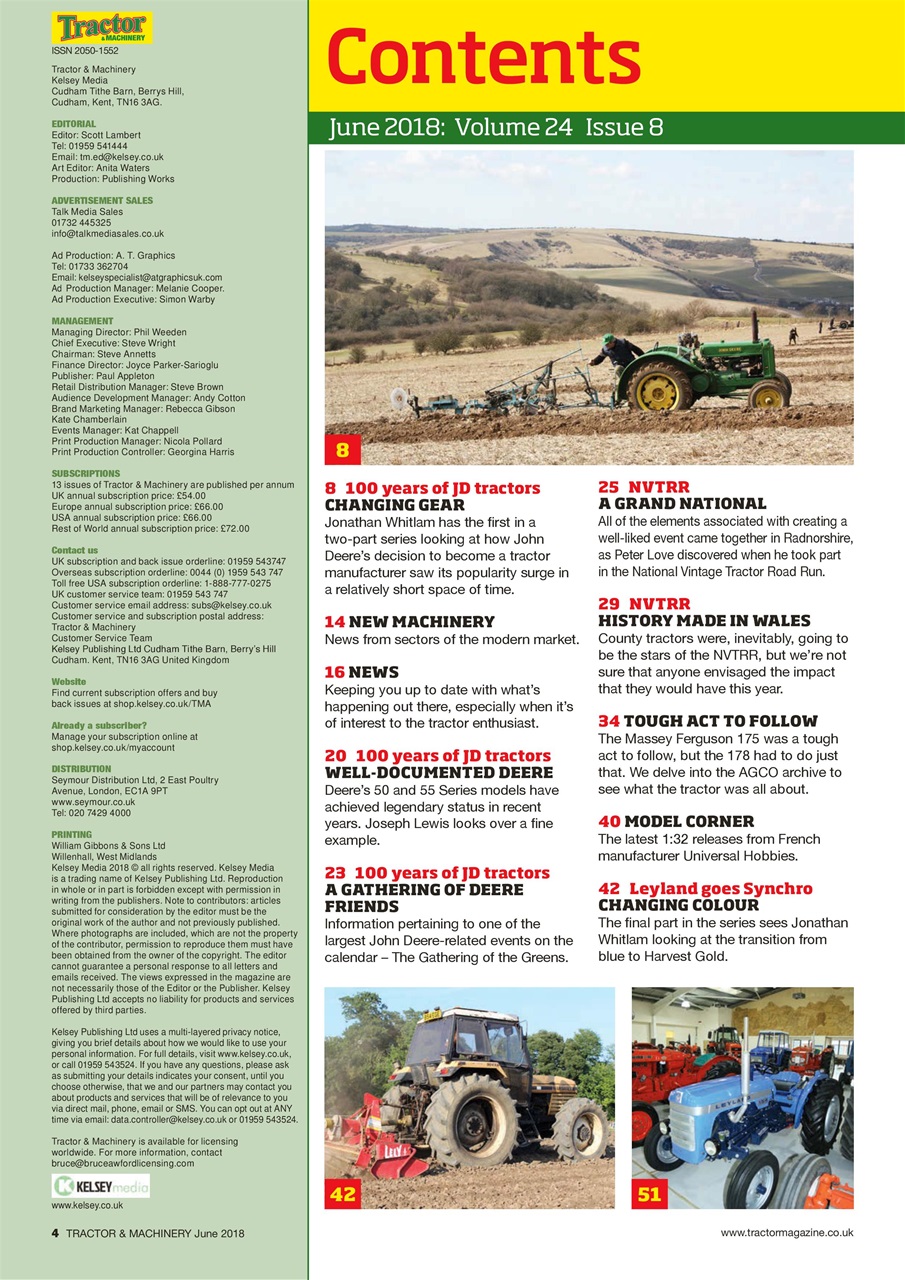 Tractor & Machinery Preview Pages